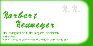 norbert neumeyer business card